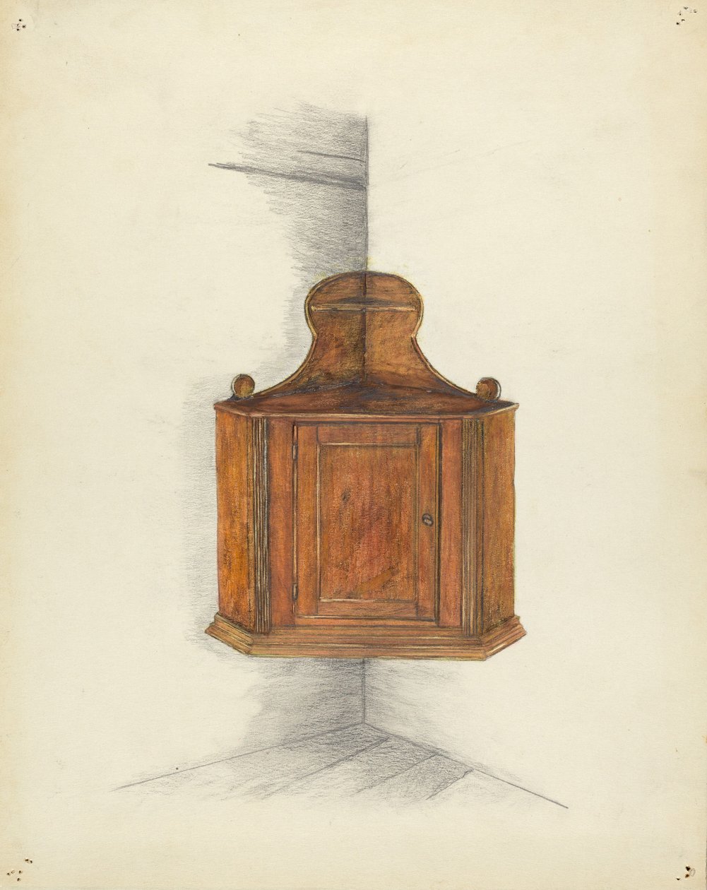 Kulmakaappi, c. 1953. tekijältä Meyer Goldbaum