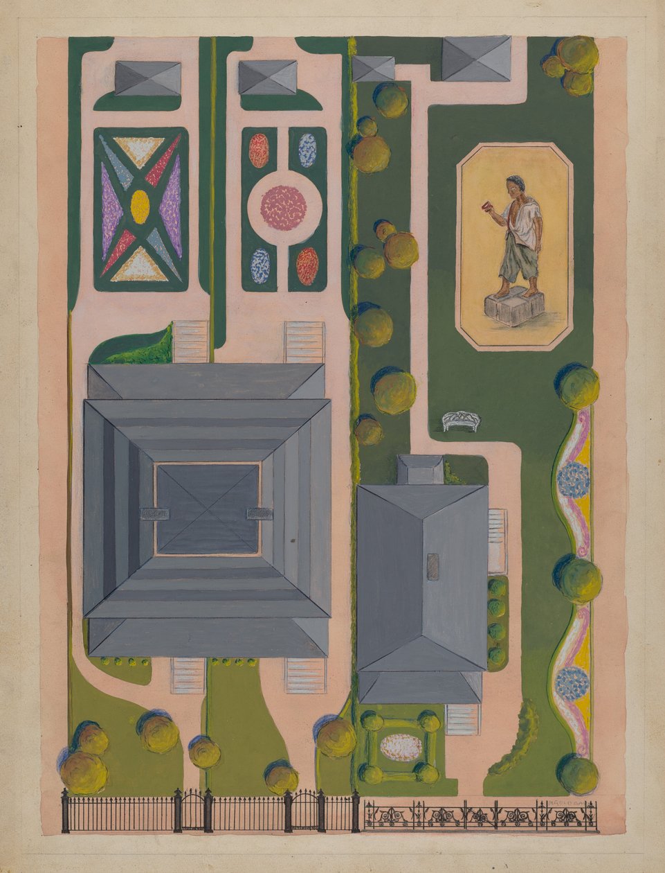 Ward ja Green Gardens, n. 1936. tekijältä Meyer Goldbaum