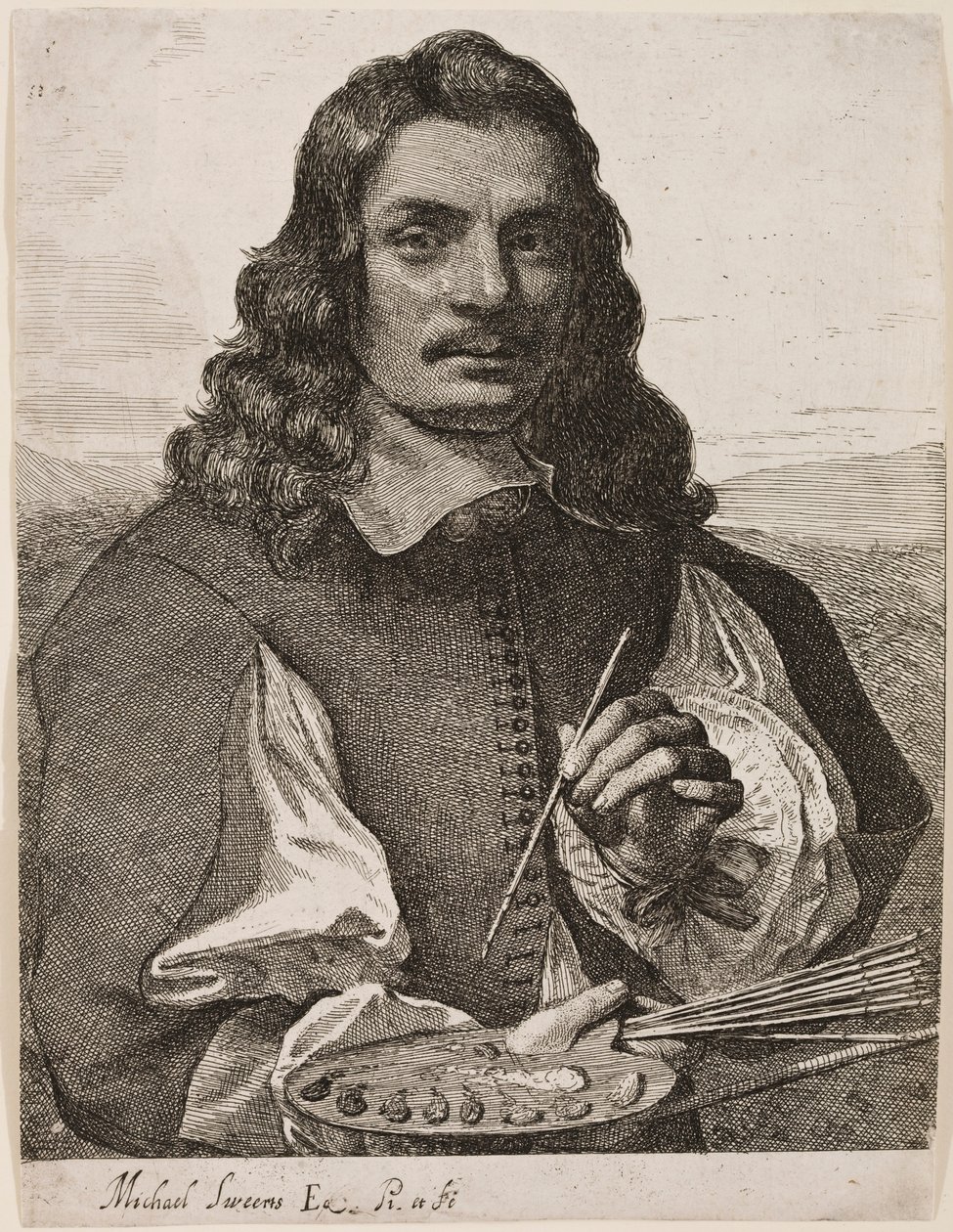 Omakuva, n. 1656-1658 tekijältä Michael Sweerts