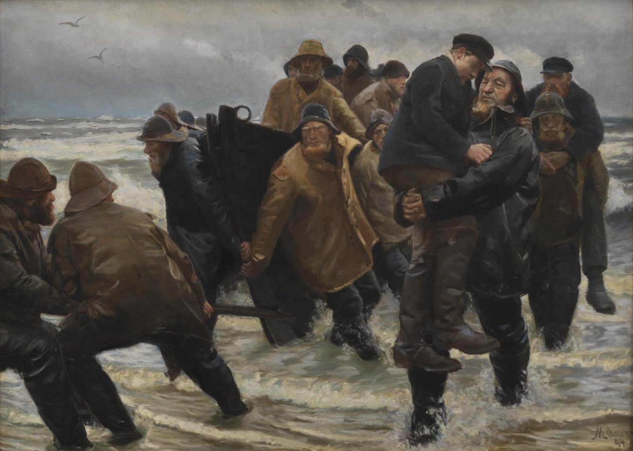 Miehistö pelastettu tekijältä Michael Ancher
