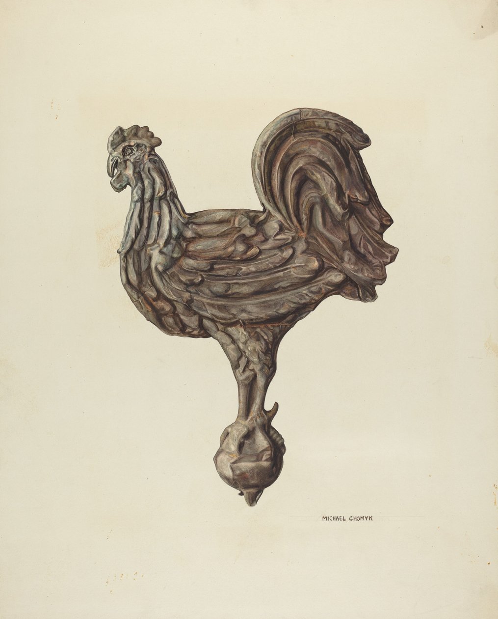 Weather Vane Finial, c. 1940. tekijältä Michael Chomyk