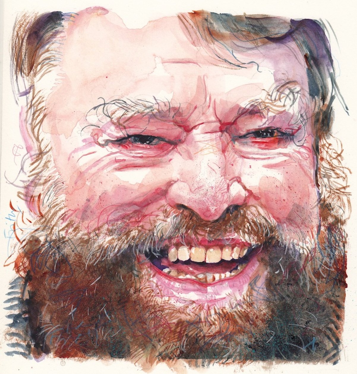 Brian Blessed (akvarelli) tekijältä Michael Frith