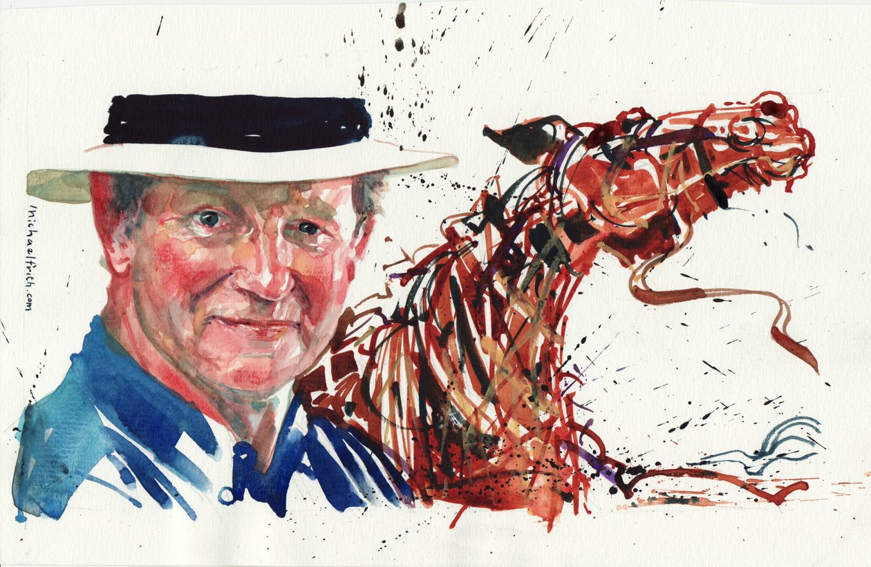 Michael Morpurgo (akvarelli) tekijältä Michael Frith