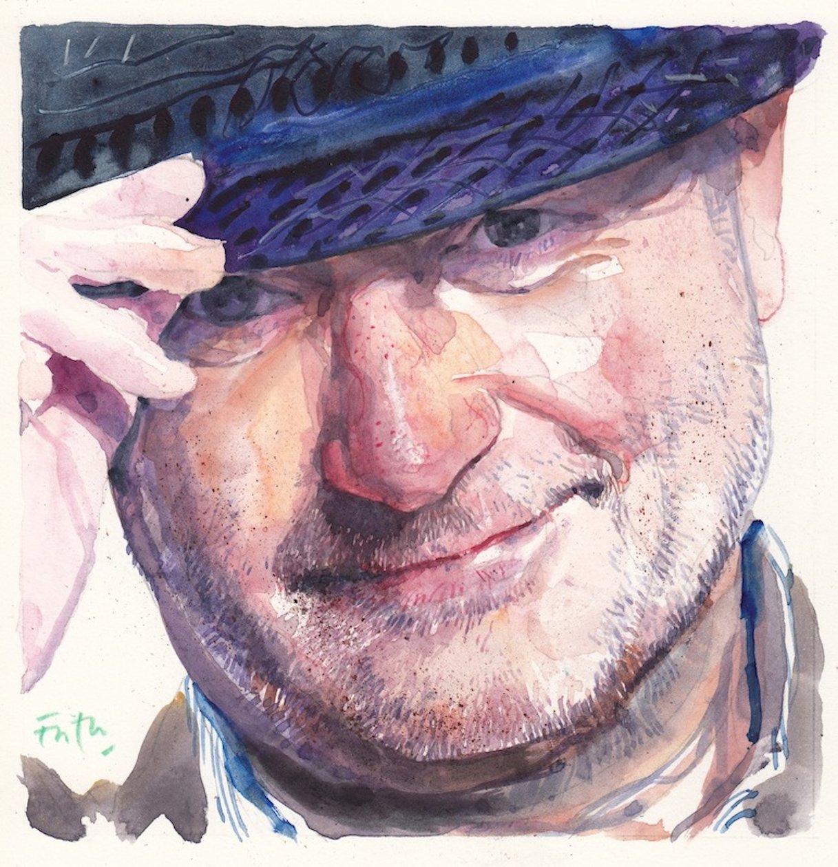 Phil Collins (akvarelli) tekijältä Michael Frith