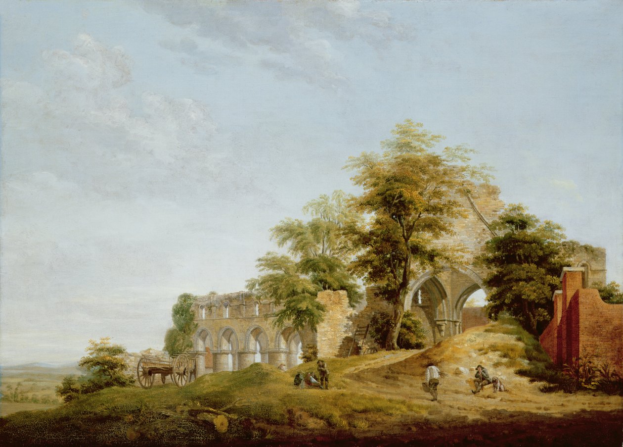 Buildwas Abbeyn rauniot, 1770 tekijältä Michael Rooker