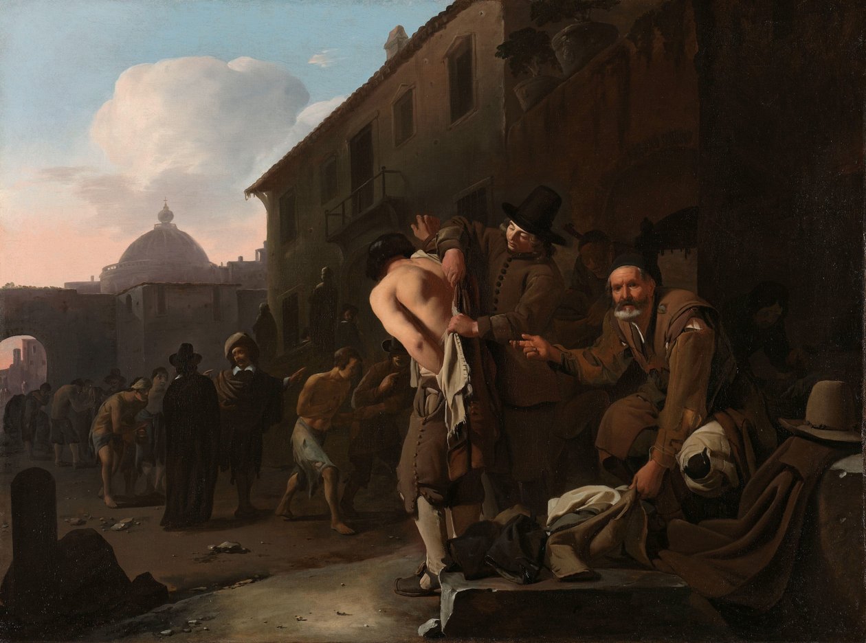 Alaston pukeutuminen Alastonpukeminen tekijältä Michael Sweerts