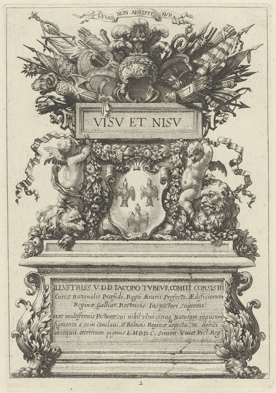 Frontespiisi tekijältä Michel Dorigny, after Simon Vouet
