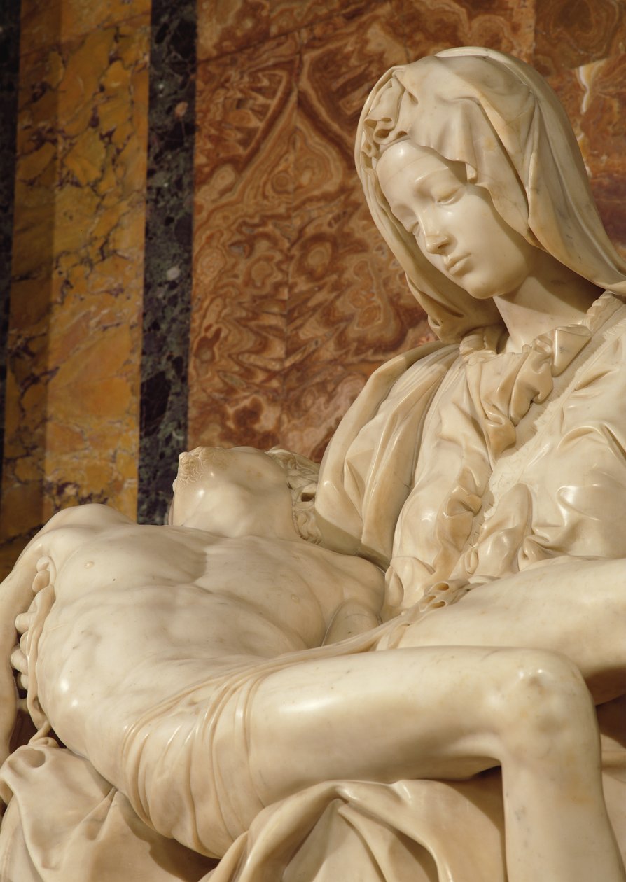 Pieta, 1498-99 (marmori) tekijältä Michelangelo Buonarroti