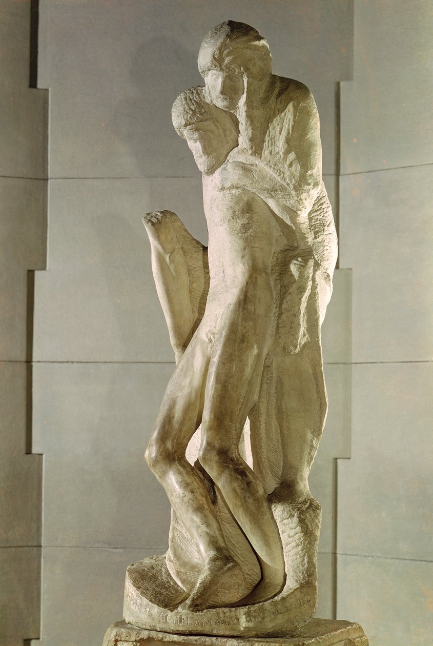 Rondanini Pieta, 1564 (marmori) (katso myös 121822) tekijältä Michelangelo Buonarroti