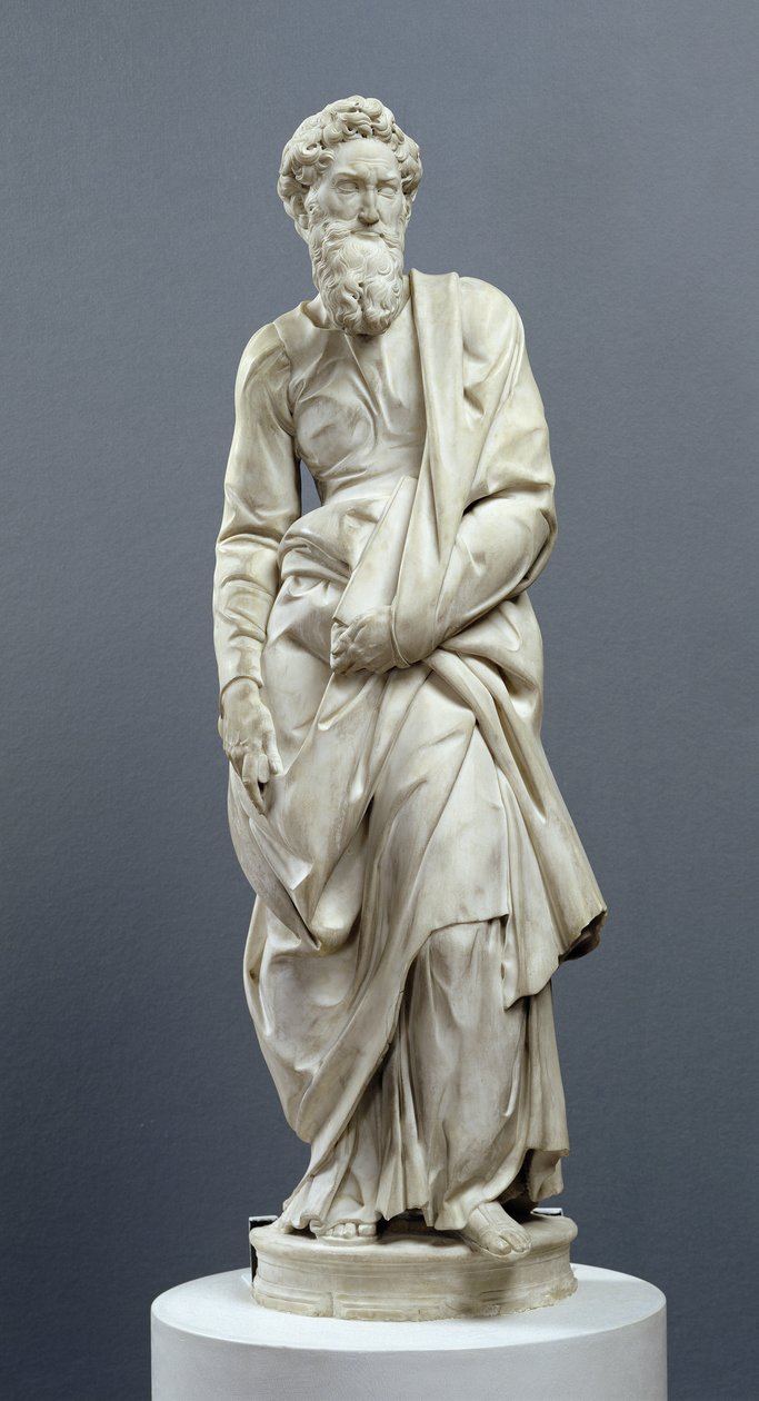Pyhä Paavali Piccolomininin alttarilta, 1501-4 (marmori) (ks. 134172 ja 134173). tekijältä Michelangelo Buonarroti