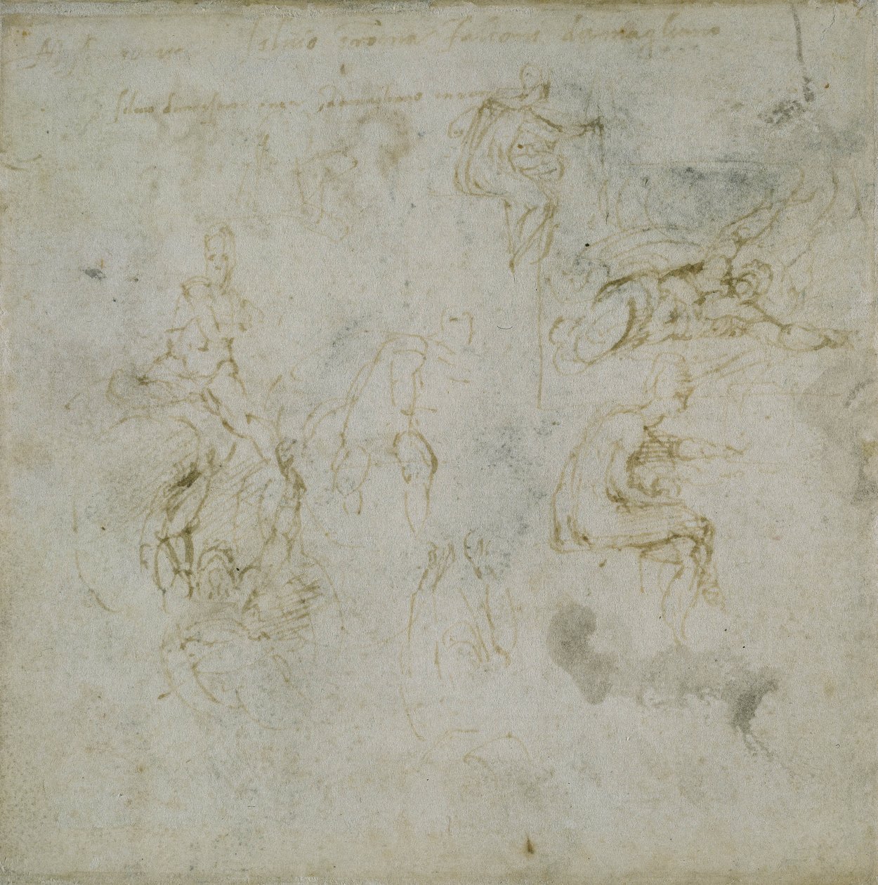 Study of Figures, n. 1511 tekijältä Michelangelo Buonarroti
