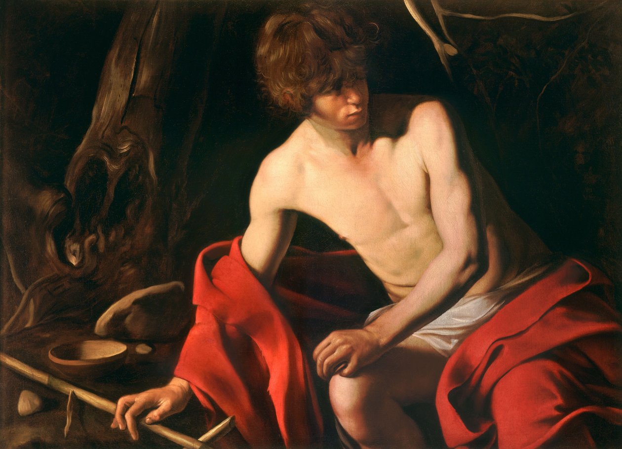 Johannes Kastaja tekijältä Michelangelo Merisi Caravaggio