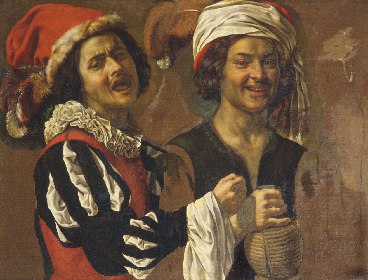 Laulaja ja juomari tekijältä Michelangelo Merisi Caravaggio