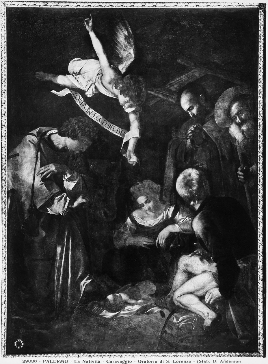 Syntymä, 1609 tekijältä Michelangelo Merisi Caravaggio