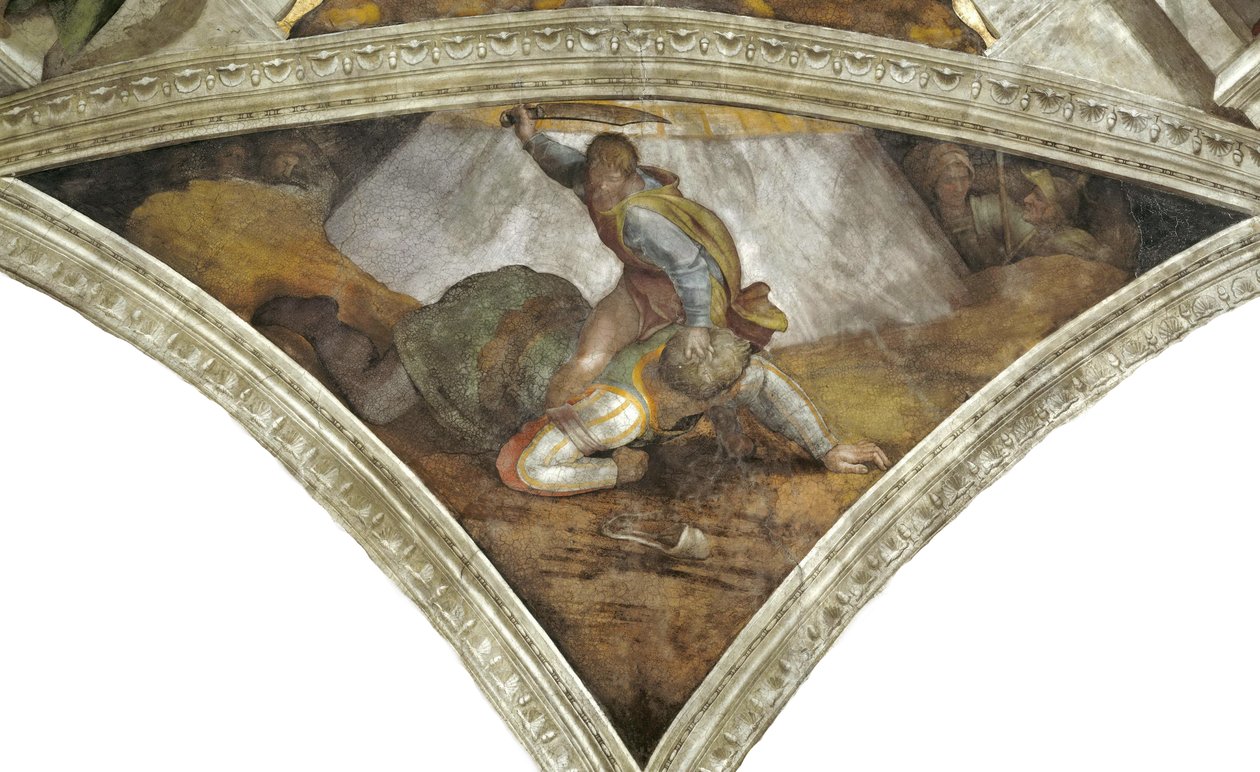 Daavid ja Goljat tekijältä Michelangelo Buonarroti