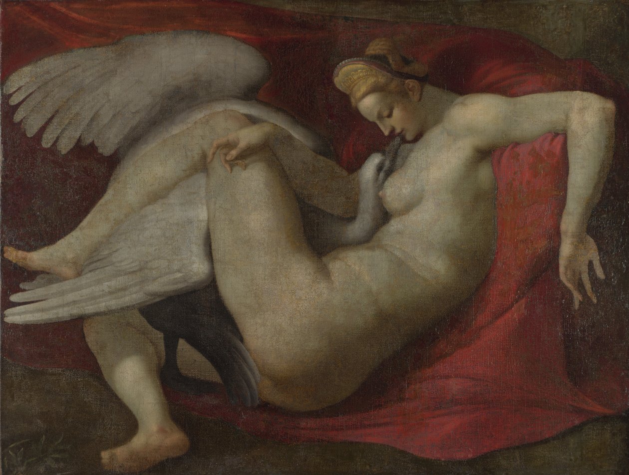 Leda ja joutsen, vuoden 1530 jälkeen tekijältä Michelangelo Buonarroti