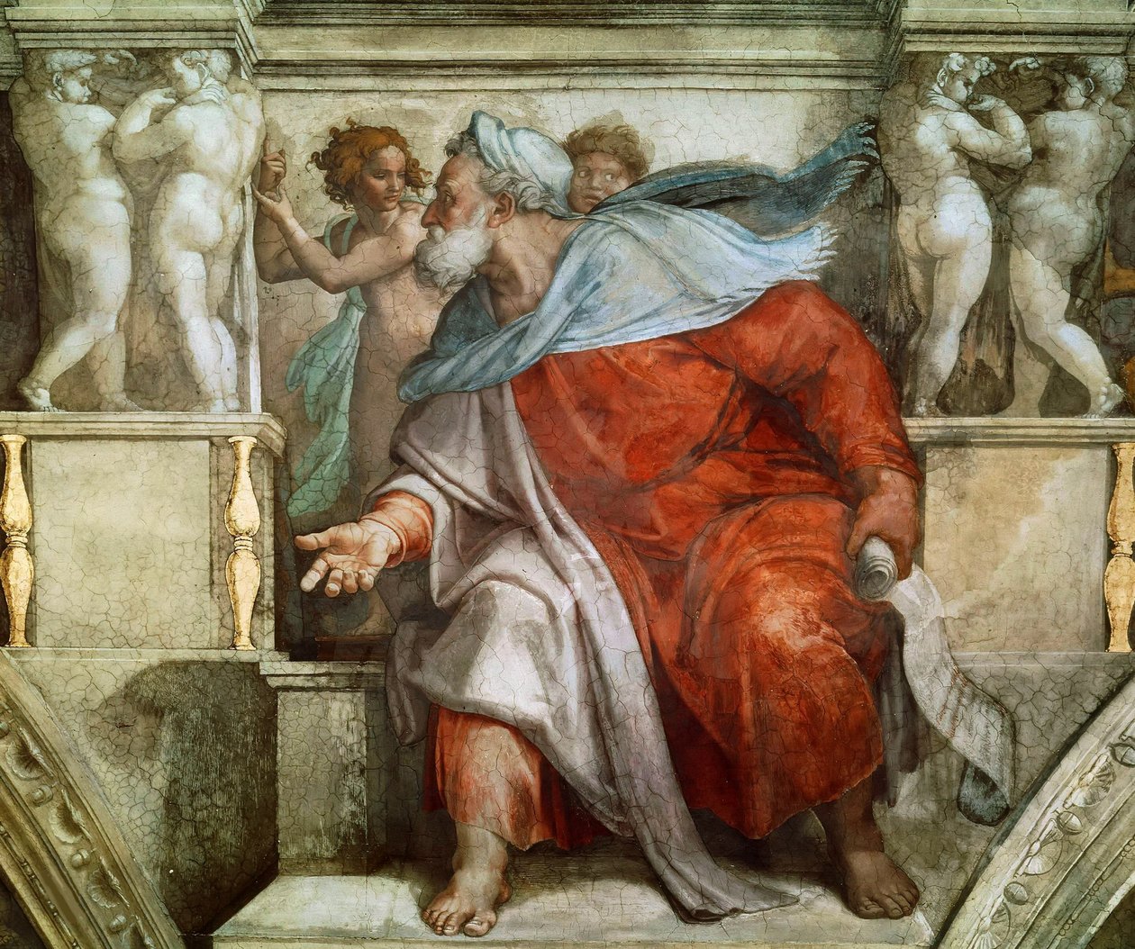 Profeetta Hesekiel tekijältä Michelangelo Buonarroti