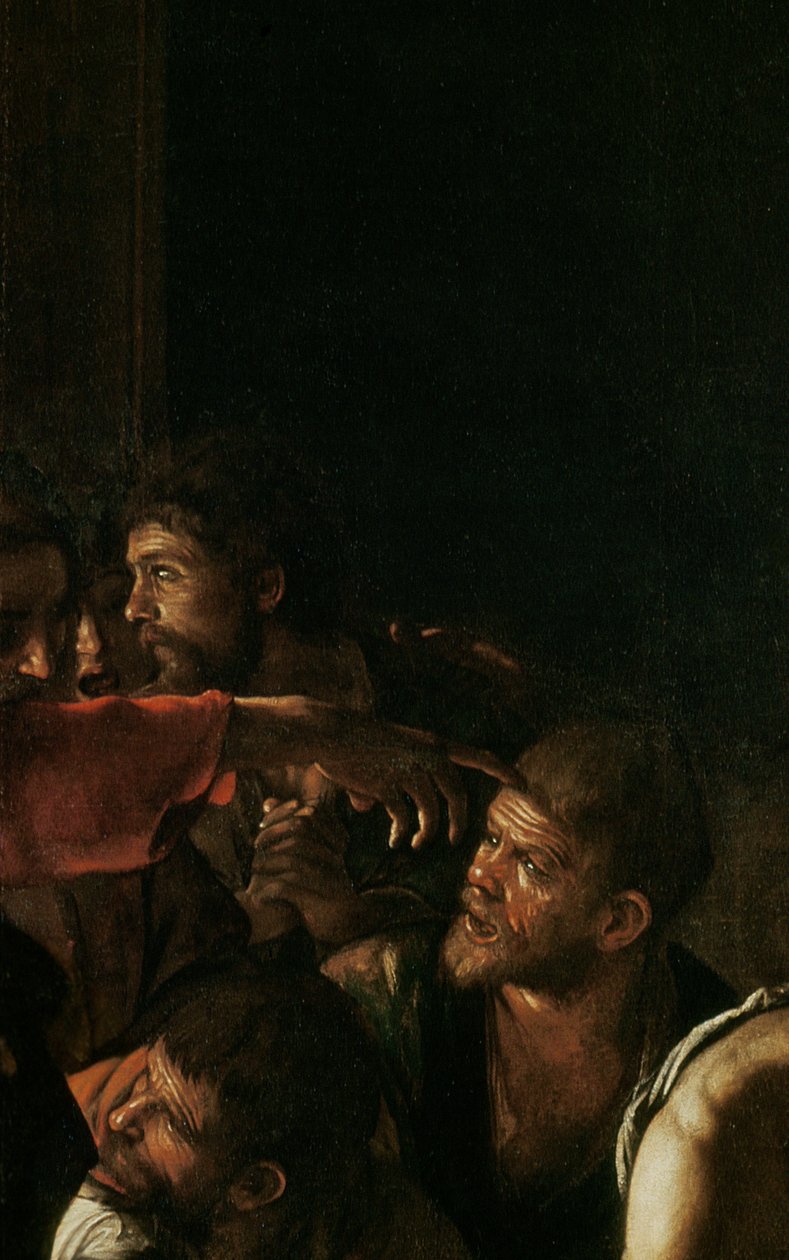 Lasaruksen ylösnousemus (238777:n yksityiskohta) tekijältä Michelangelo Merisi Caravaggio