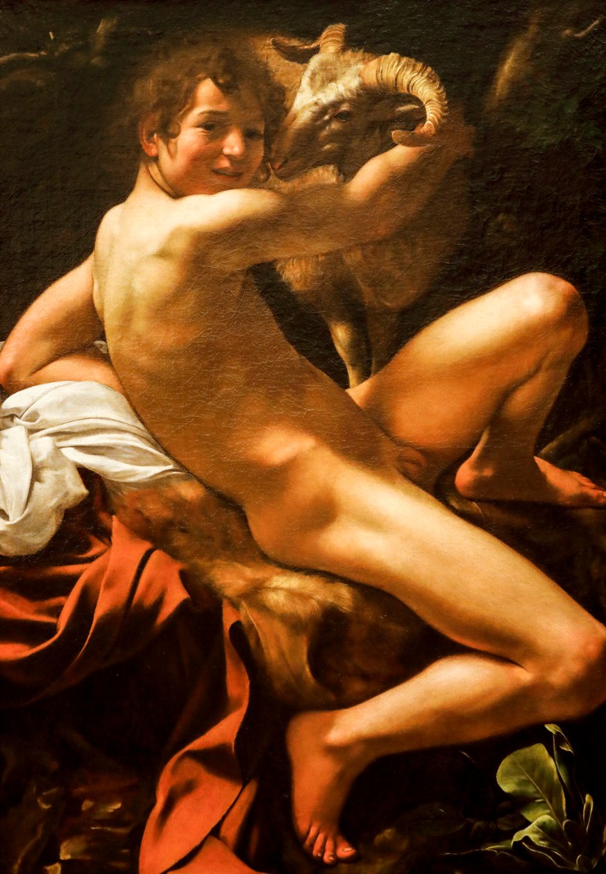 Pyhä Johannes Kastaja tekijältä Michelangelo Merisi da Caravaggio