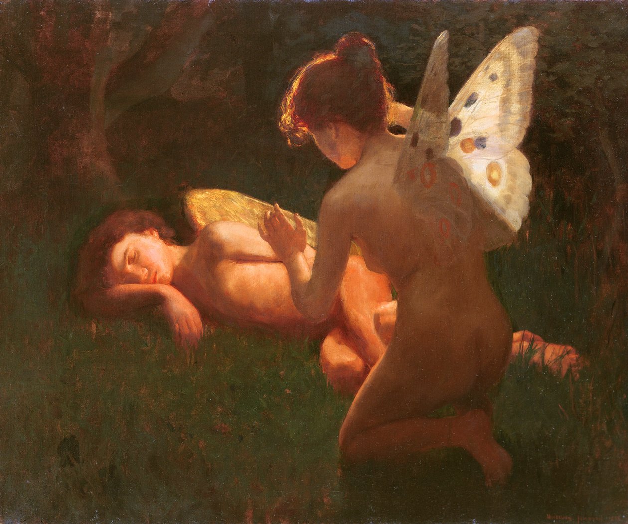 Cupid and Psyche, 1898 tekijältä Middleton Jameson