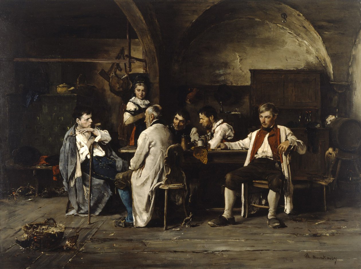 Taistelun tarina, n. 1875 tekijältä Mihály Munkácsy