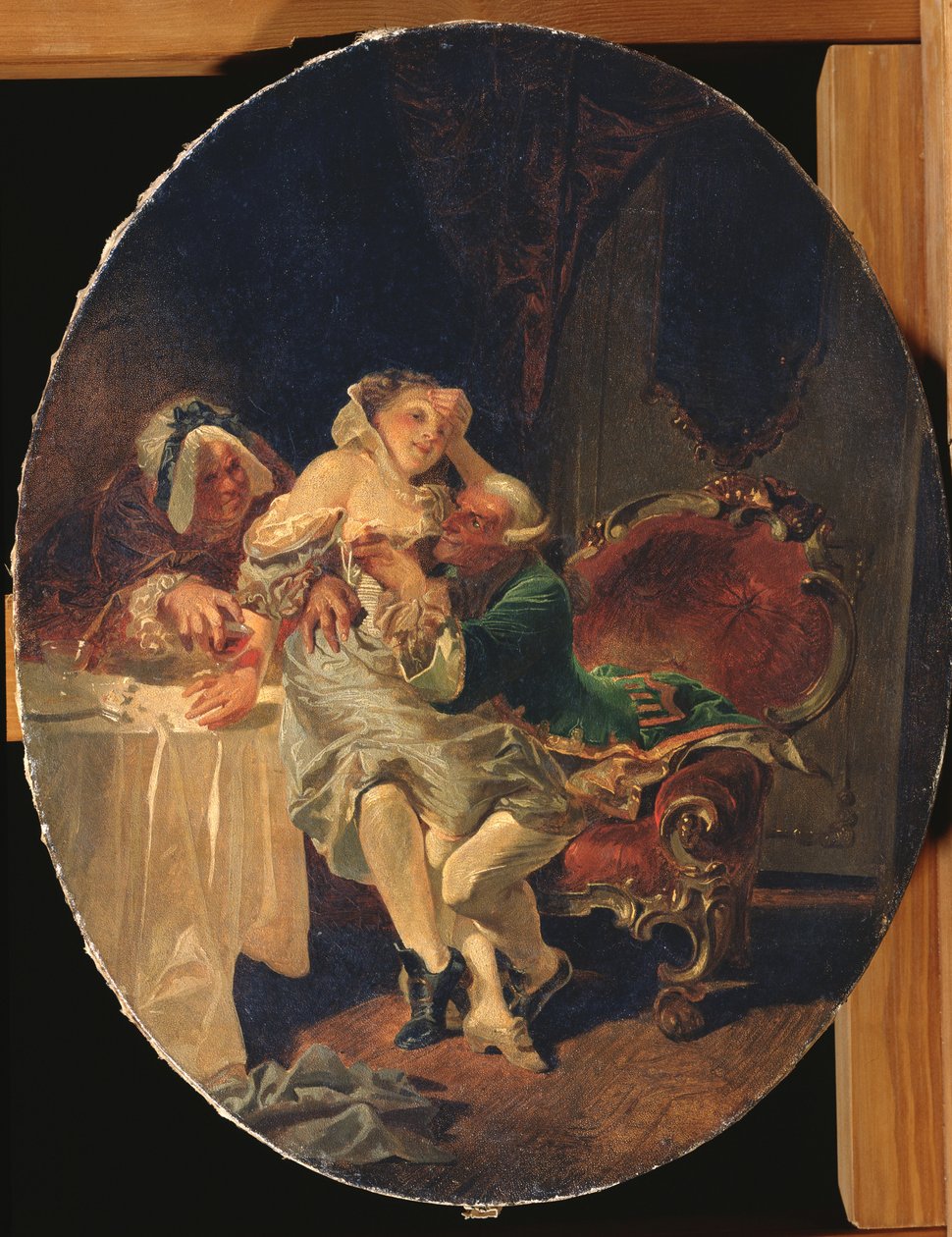 Viettelijä, 1891 tekijältä Mihaly von Zichy
