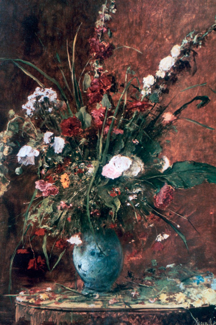 Suuri kukka-asetelma, 1881 tekijältä Mihály Munkácsy