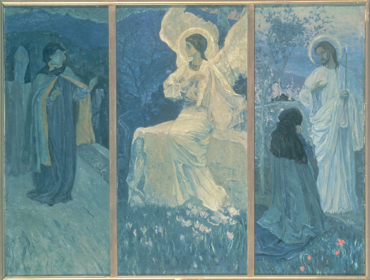Ylösnousemuksen triptyykki, 1922 tekijältä Mikhail Vasilievich Nesterov
