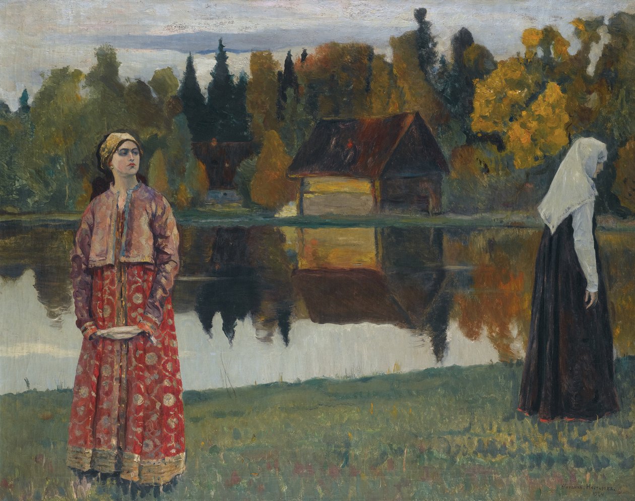 Järven rannalla, 1924 tekijältä Mikhail Vasilievich Nesterov