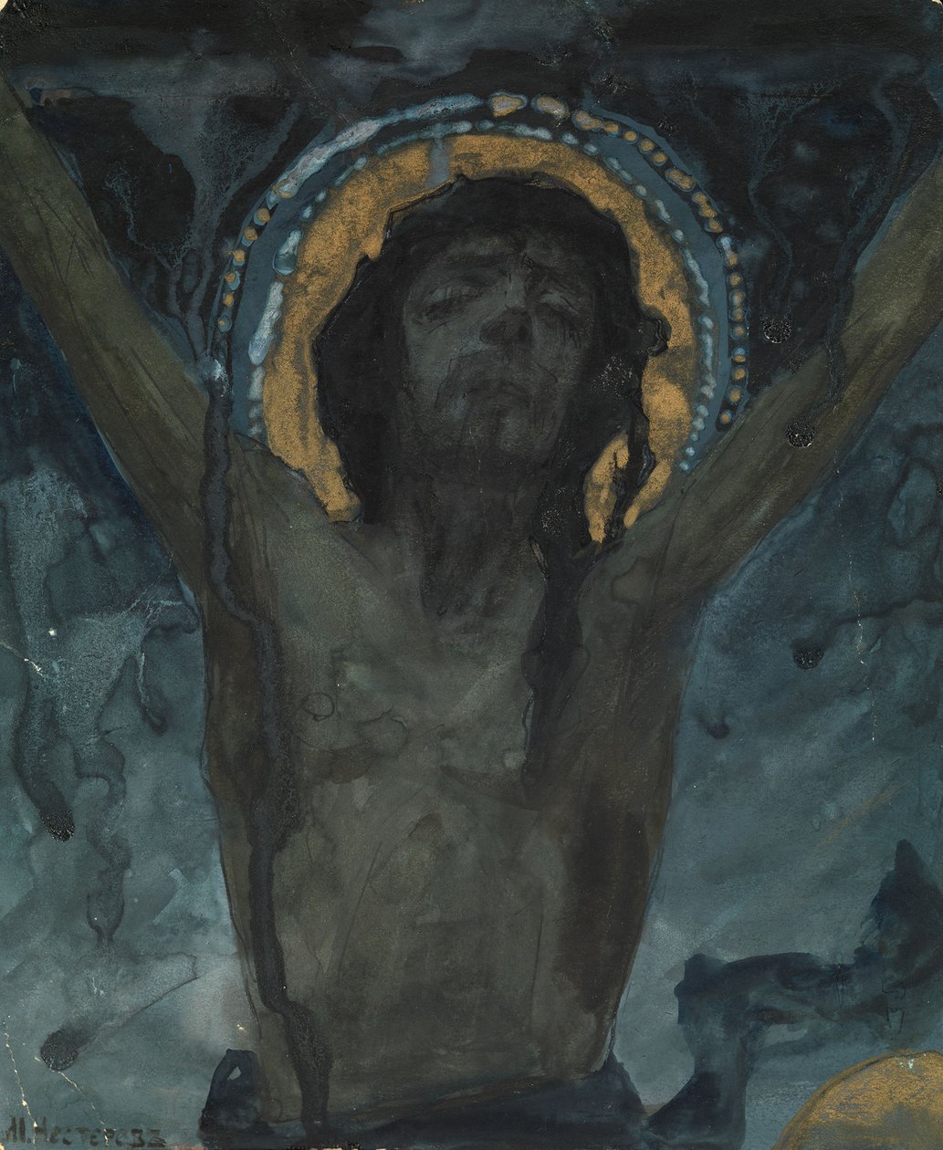 Kristus ristillä tekijältä Mikhail Vasilievich Nesterov