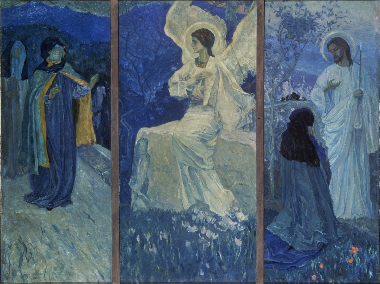 Ylösnousemuksen triptyykki tekijältä Mikhail Vasilievich Nesterov
