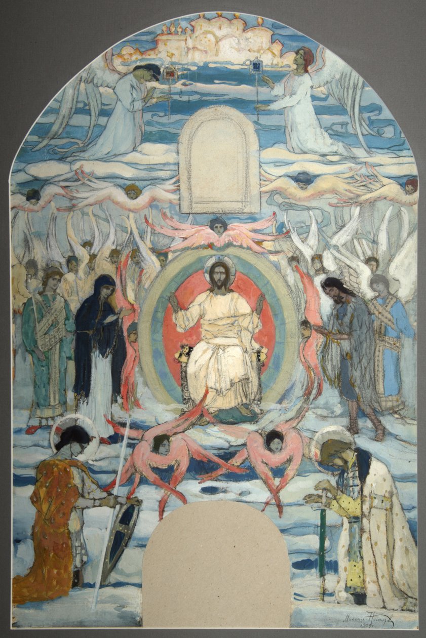 Vapahtaja valtaistuimelle, 1905 tekijältä Mikhail Vasilievich Nesterov
