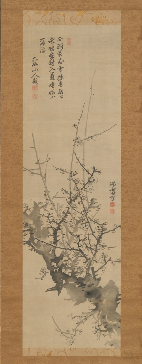 Luumunkukkia, 1700-1800-luku. tekijältä Minagawa Kien