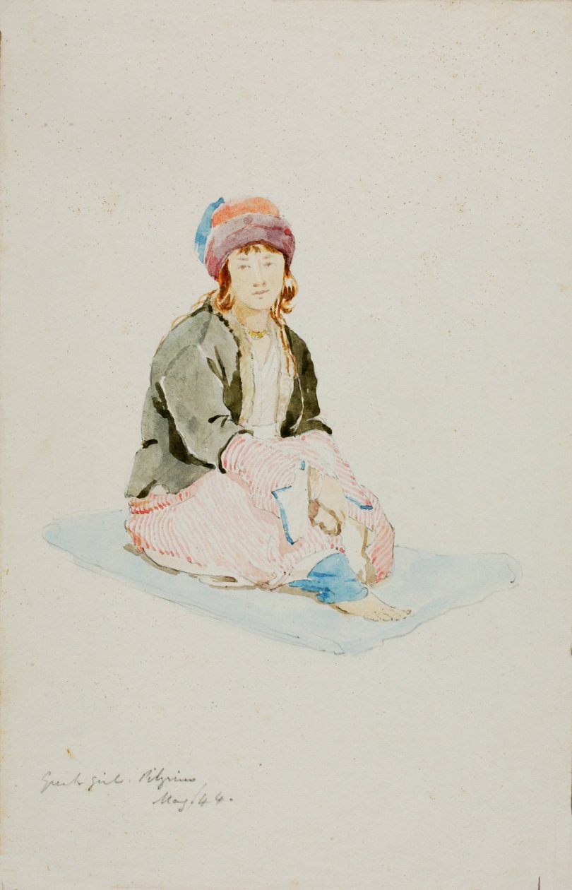 Kreikkalainen pyhiinvaeltaja, 1844. tekijältä Miner Kilbourne Kellogg