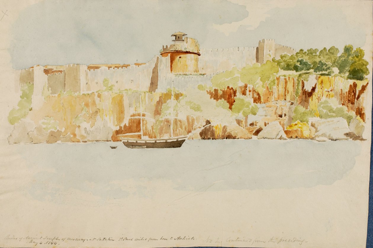 Merkuriuksen temppeli, 1844. tekijältä Miner Kilbourne Kellogg