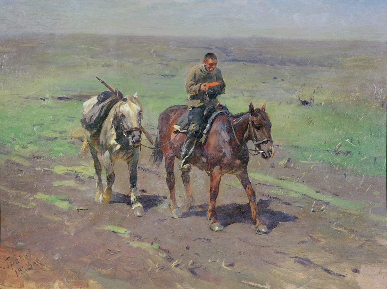 Budennyy-osastolle, 1923 tekijältä Mitrofan Borisovic Grekov