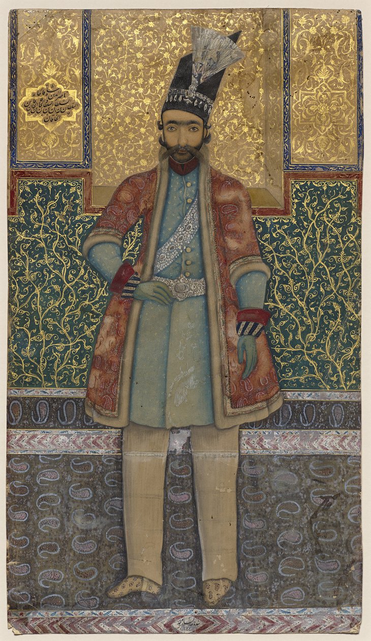 Nâsir-od-din Shahin muotokuva tekijältä Mohammed (attr.to) Esfahani