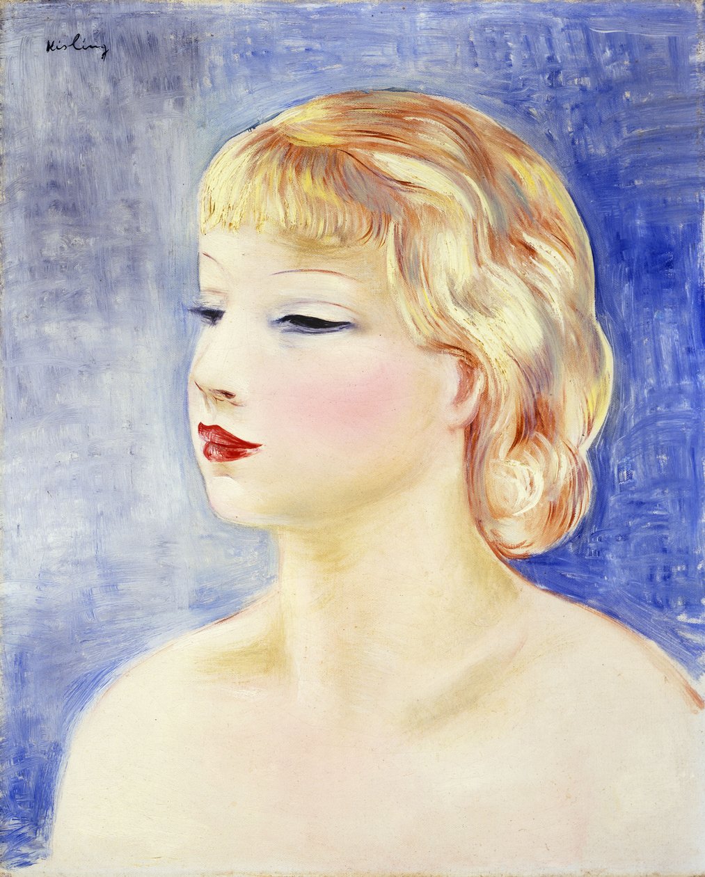 Vaalea nainen; Femme Blonde tekijältä Moise Kisling