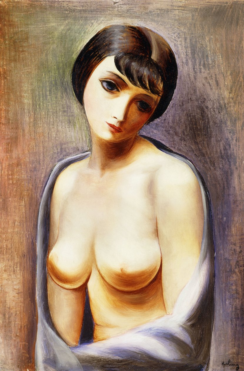 Tytön rintakuva; Buste de Jeune Fille tekijältä Moise Kisling