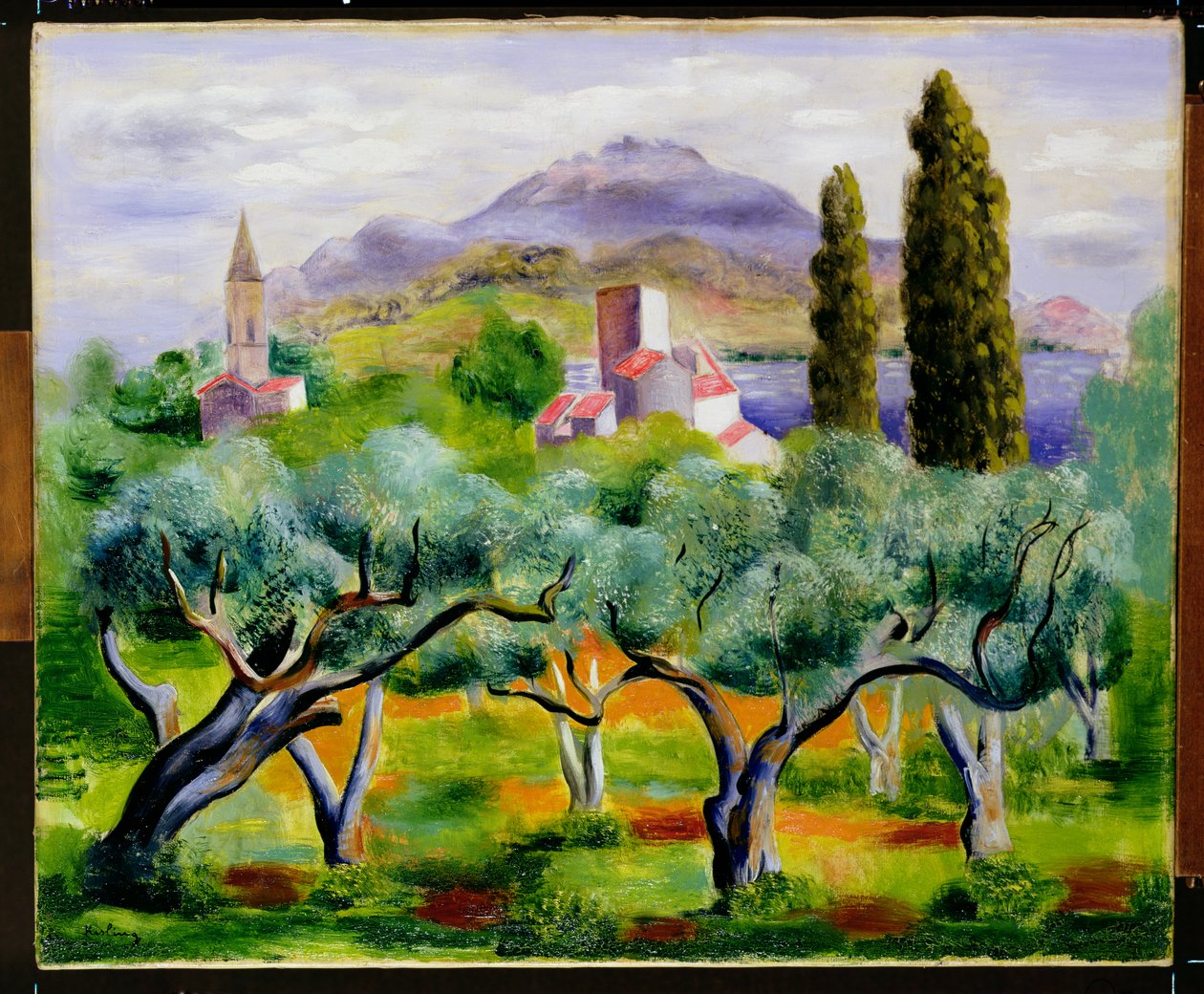Maisema, noin 1920 tekijältä Moise Kisling