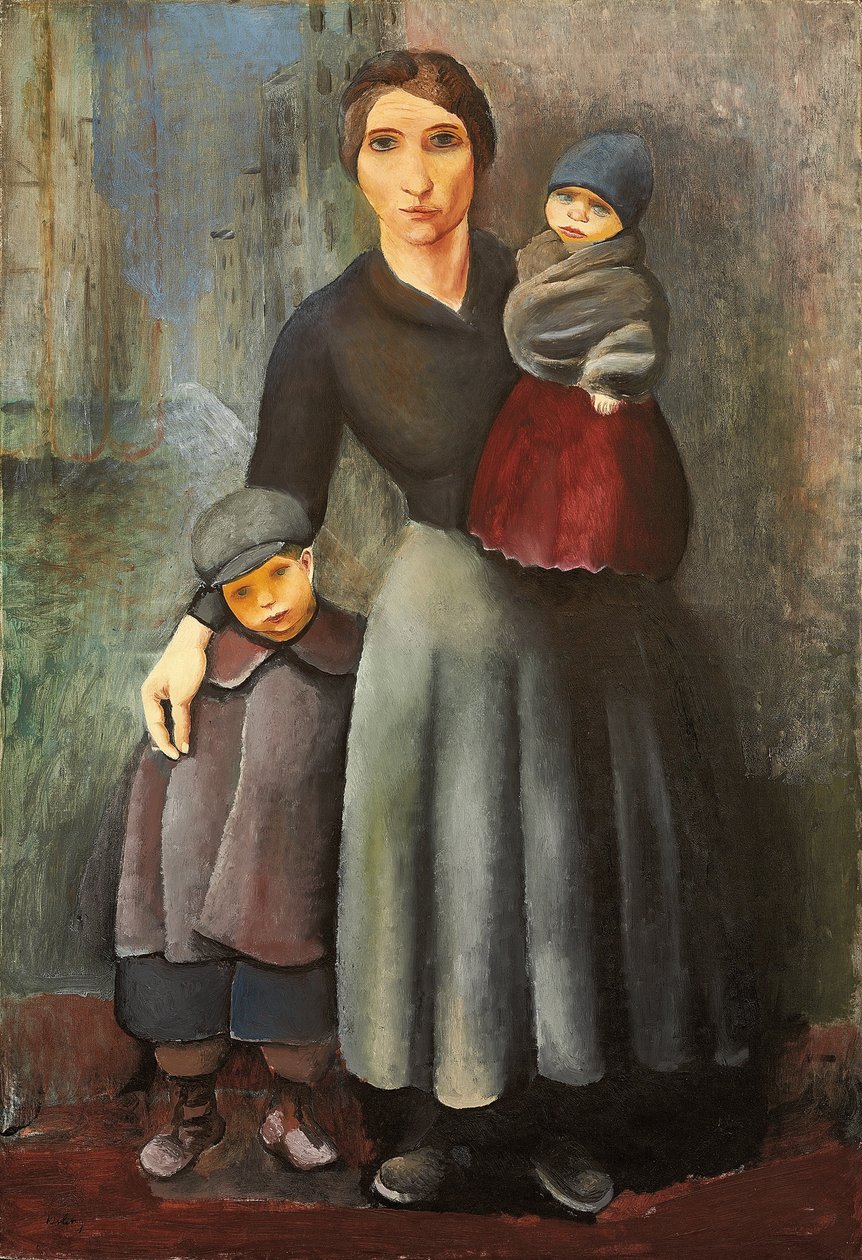 Äiti ja hänen lapsensa tekijältä Moise Kisling
