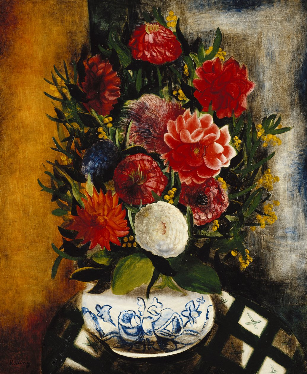 Kukkamaljakko; Vase de Fleurs tekijältä Moise Kisling
