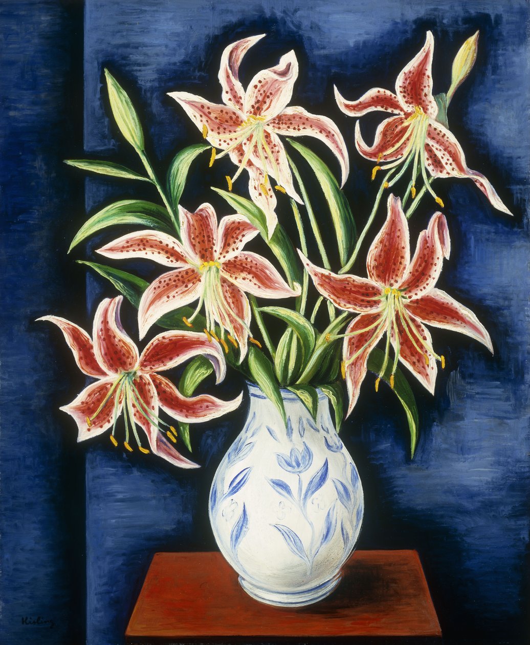 Liljojen maljakko; Vase de lis tekijältä Moise Kisling