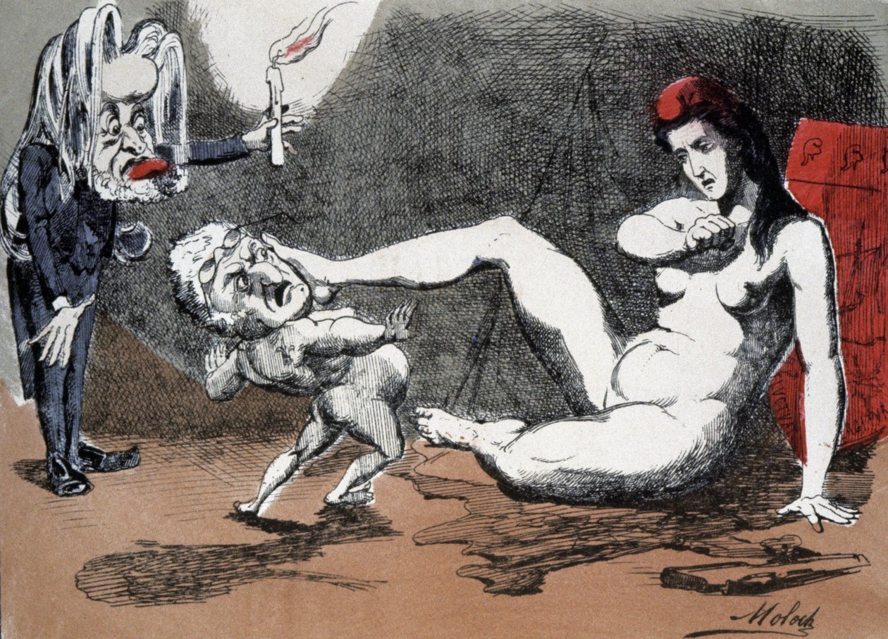 Thiers ja Marianne tekijältä Moloch (1849 1909)