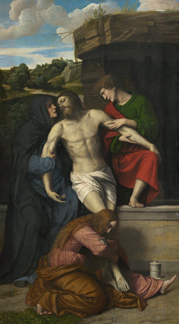 Pieta, 1520-luku. tekijältä Moretto da Brescia