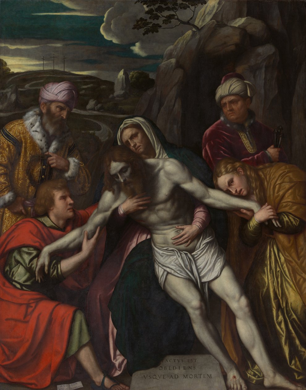 Hautaus, 1554. tekijältä Moretto da Brescia