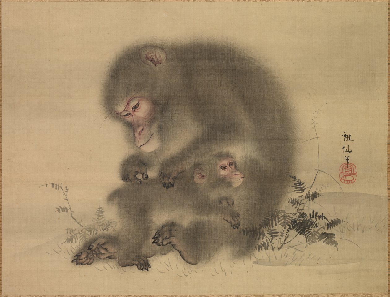Apinat, 1700-luvun loppu - 1800-luvun alku. tekijältä Mori Sosen