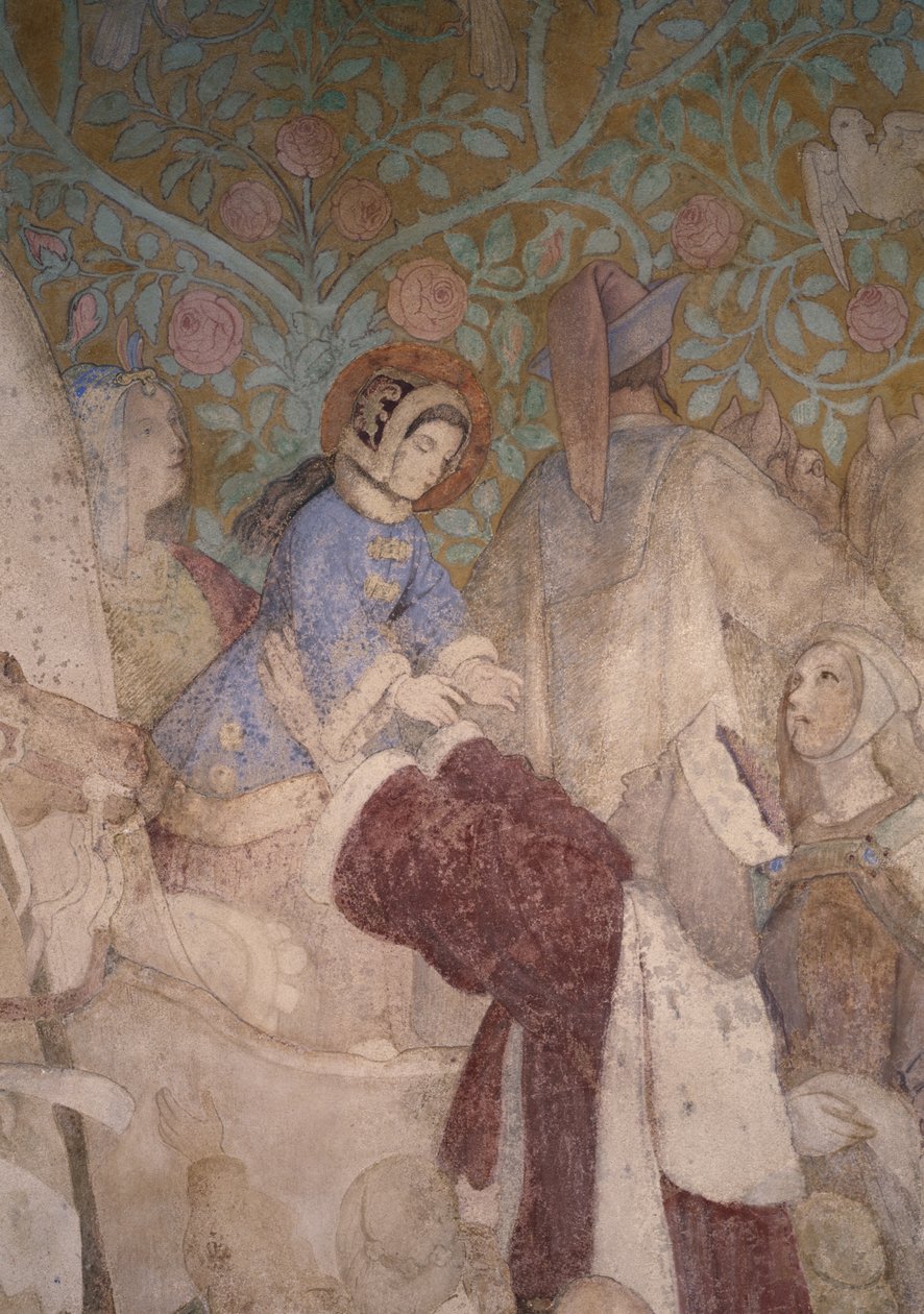 Saapuminen Eisenachiin, noin 185455 tekijältä Moritz Ludwig von Schwind