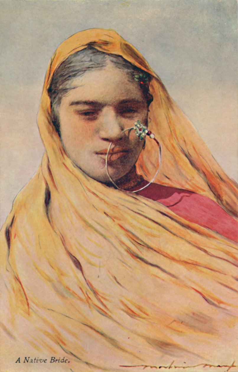 "A Native Bride", 1920-luku. tekijältä Mortimer L Menpes