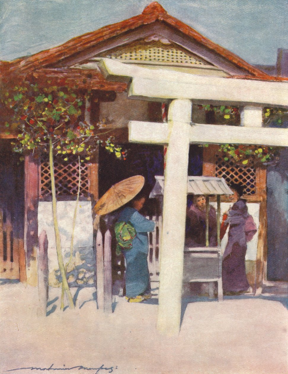 "A Sunny Temple", 1887, 1901 tekijältä Mortimer L Menpes